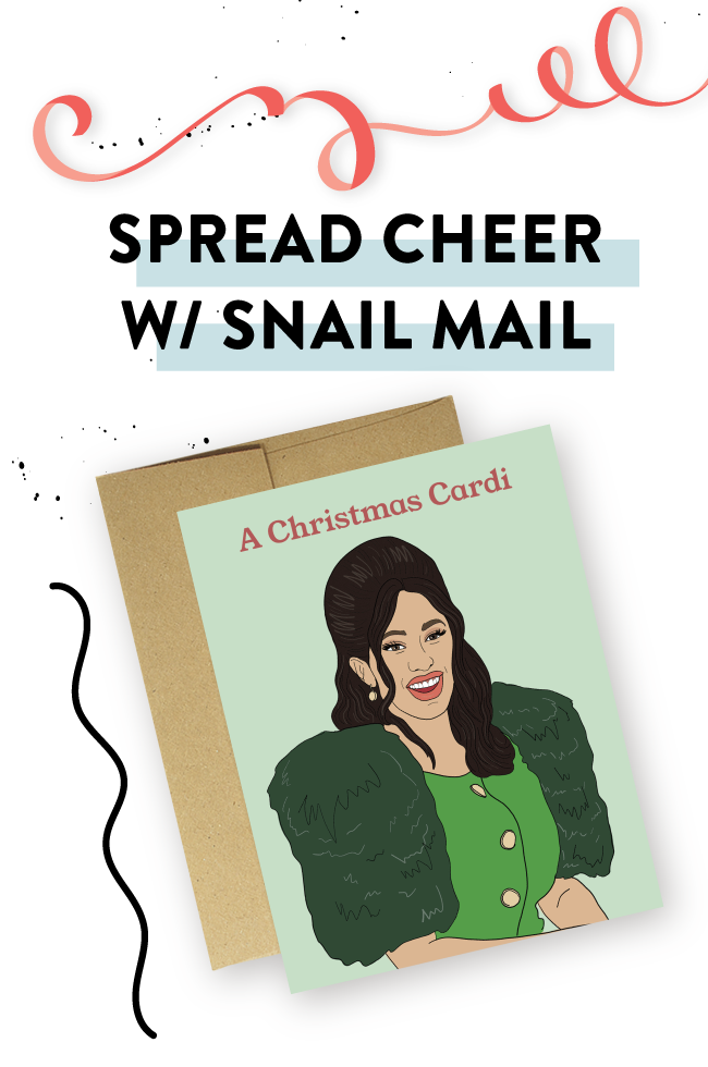 Spread cheer with snail mail